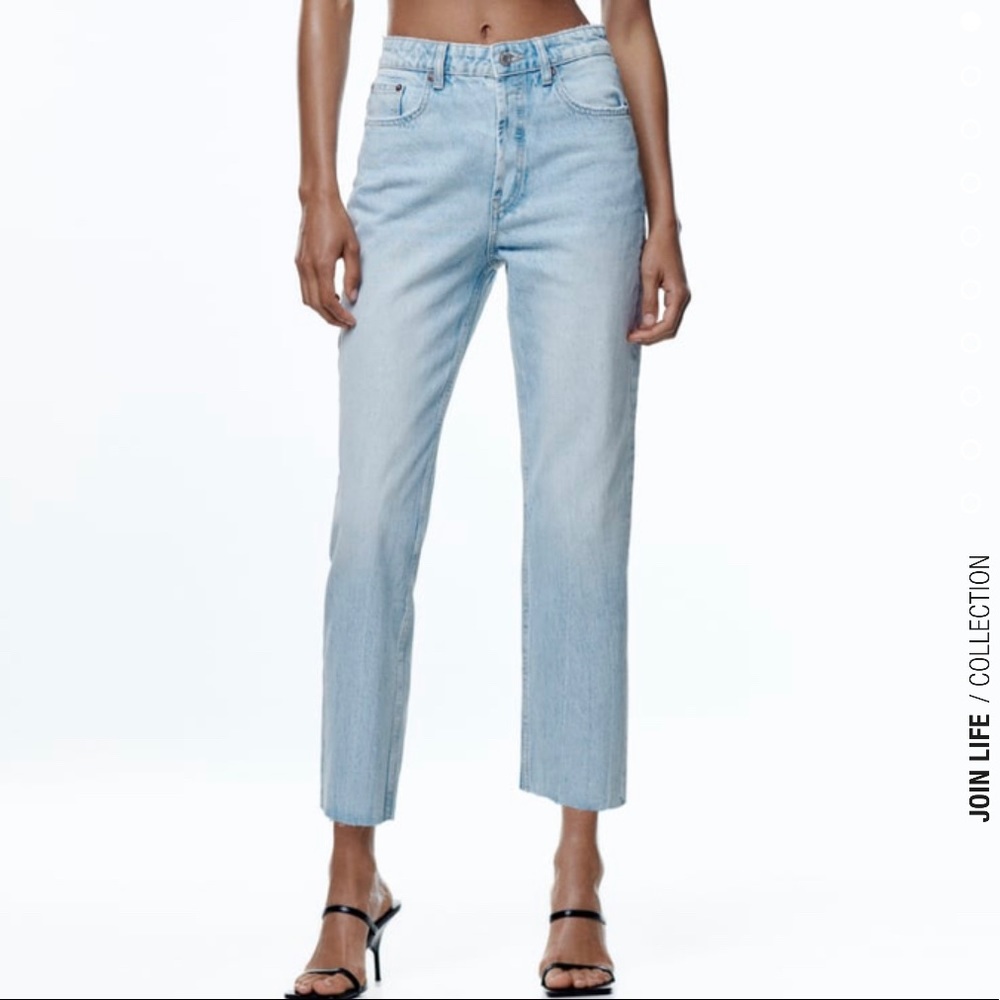 High Waisted Straight Leg Jeans